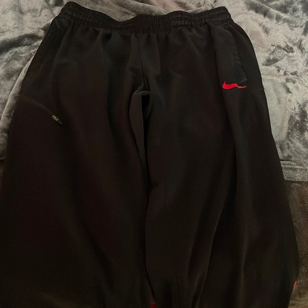 Black and red Nike Ohio State sweat pants